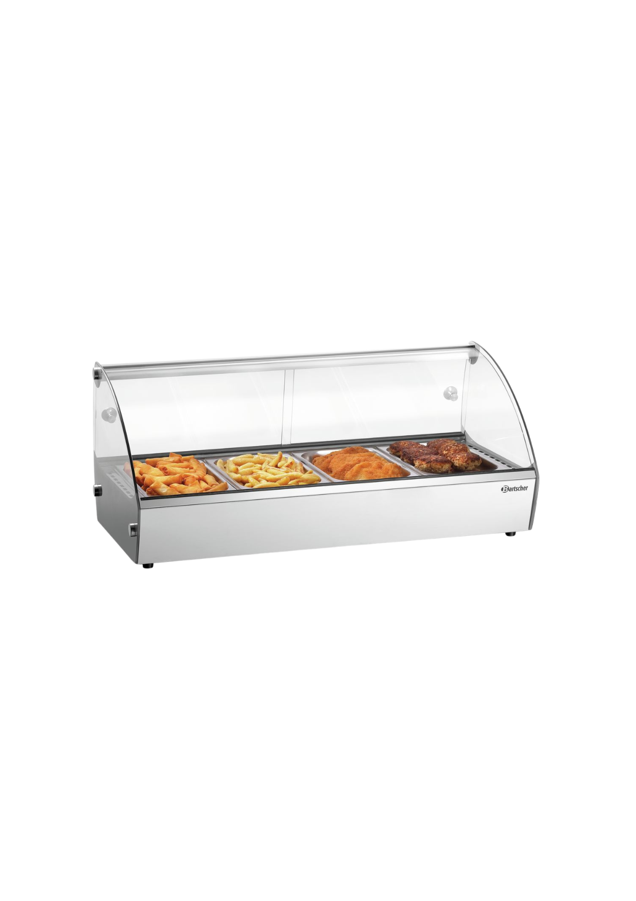 Heiße Aufsatzvitrine R4 4 x 1/3 GN